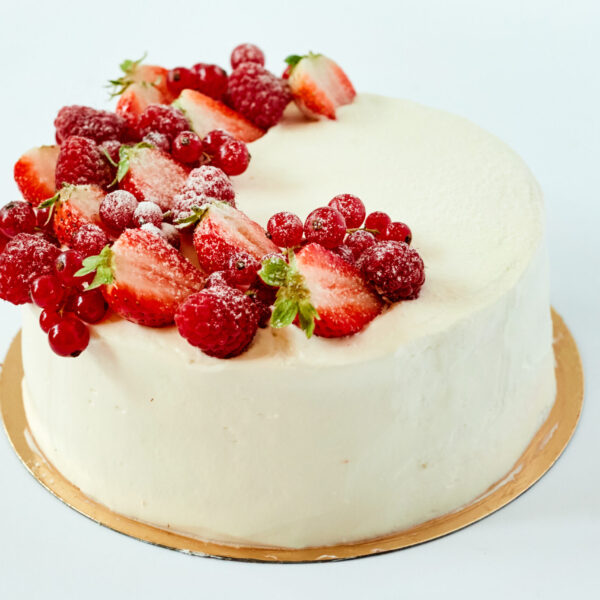 Tort poranek w ogrodzie
